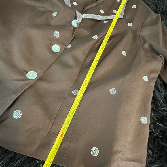Positive Attitude embroidered linen jacket, 20 petite - Picture 7 of 8